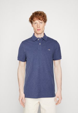 GANT, REG SHIELD - Bluză polo - dark jeansblue melange