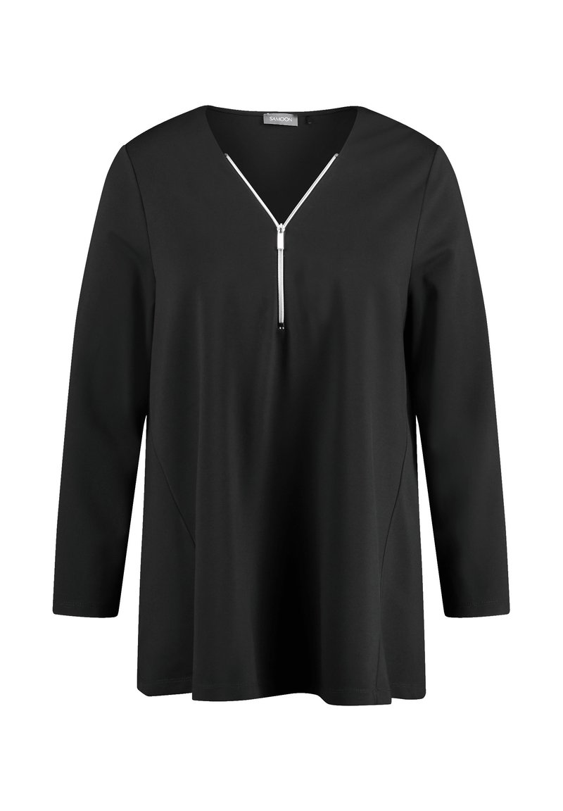 Samoon Longsleeve zwart