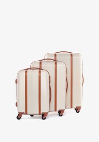 Set Valigie FERGÉ MILANO - 3 Pezzi Rigide, Leggere, 4 Ruote, Marrone - Foto 6