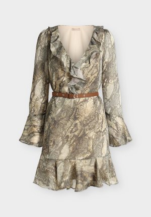 Guess, EMY BELTED DRESS - Robe de jour - rustic phyton