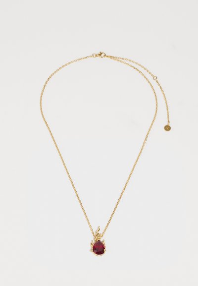 Alan Crocetti GEM IN HEAT NECKLACE LAB RUBY UNISEX - Colier - gold-coloured