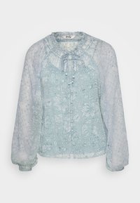 ONLELIZA LIFE V NECK STRING - Button-down blouse - fog green