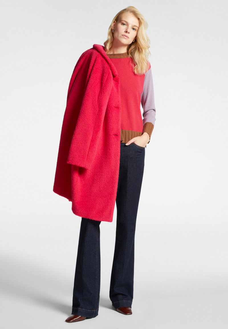 Elena Mirò COLOUR BLOCK - Maglione - rosso