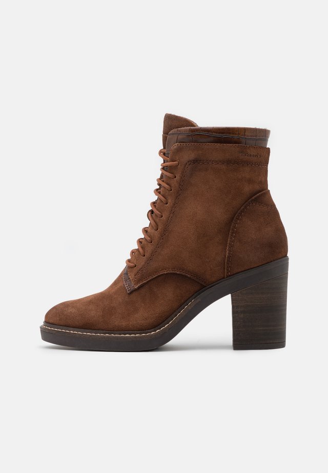 BOOTS - High heeled ankle boots - maroon