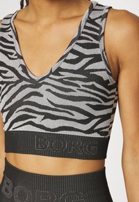 Björn Borg SEAMLESS LIGHT CROP - Top - zebra