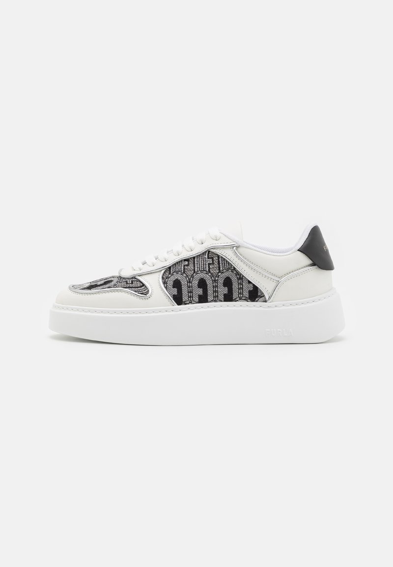 Furla LACE UP - Sneakers low - talco/nero/toni grigio/alb - Zalando.ro