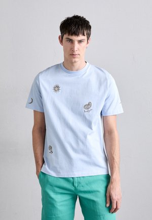 T-shirts med print - light blue