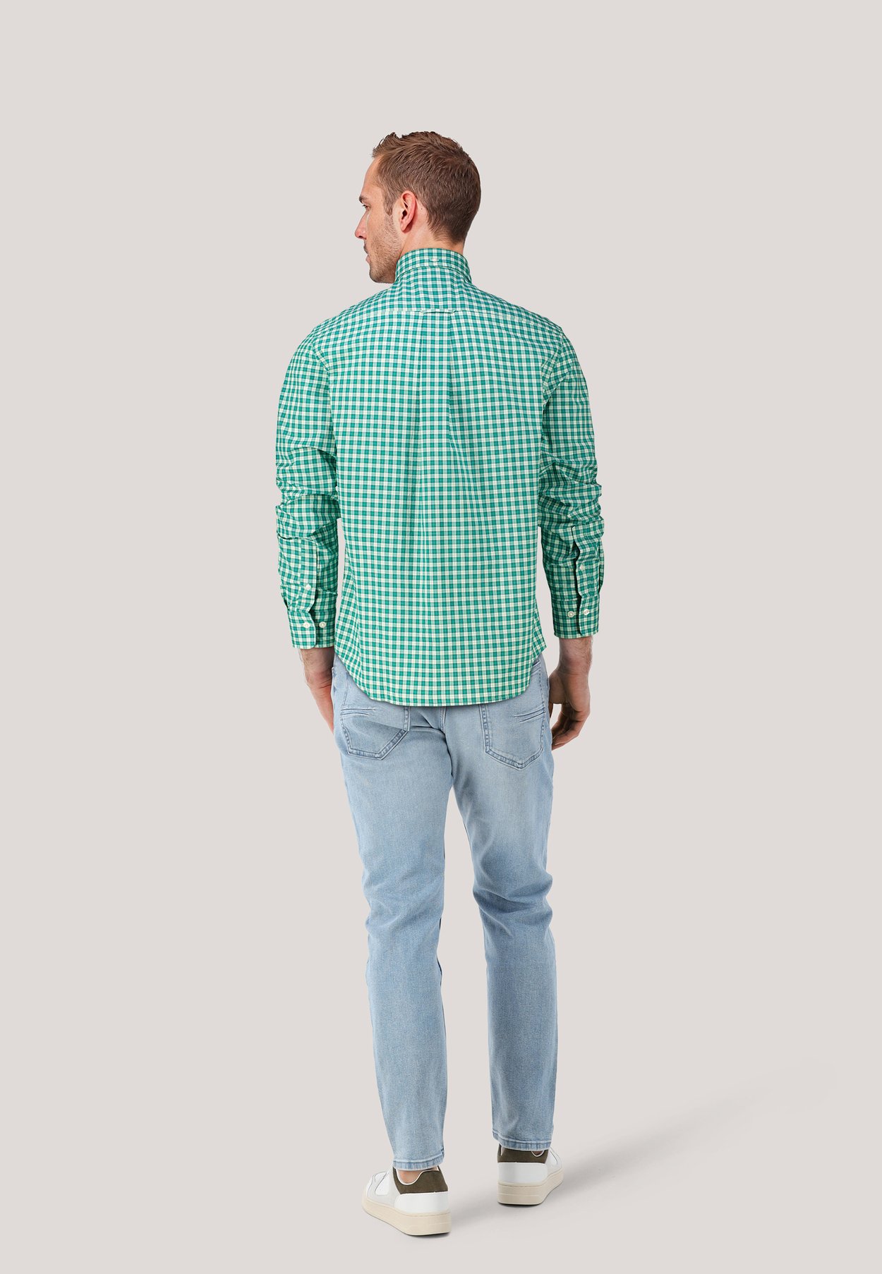 POPLIN CHECK REGULAR FIT