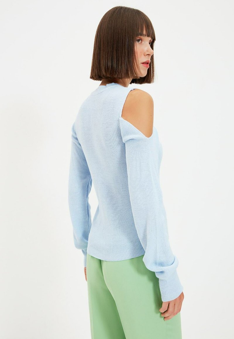 Damen Strickjacken | Trendyol Strickpullover blue/blau - XB36844 Damen Strickjacken | Trendyol Strickpullover blue/blau - XB36844