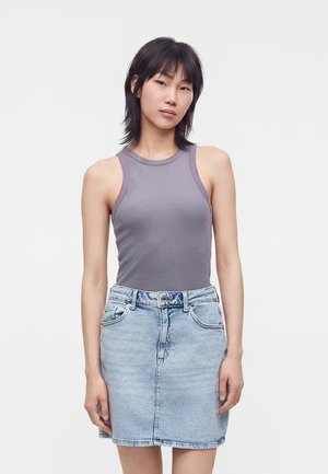 Vero Moda, Denim VMTESSA High waist Short - Miniszoknya - light blue