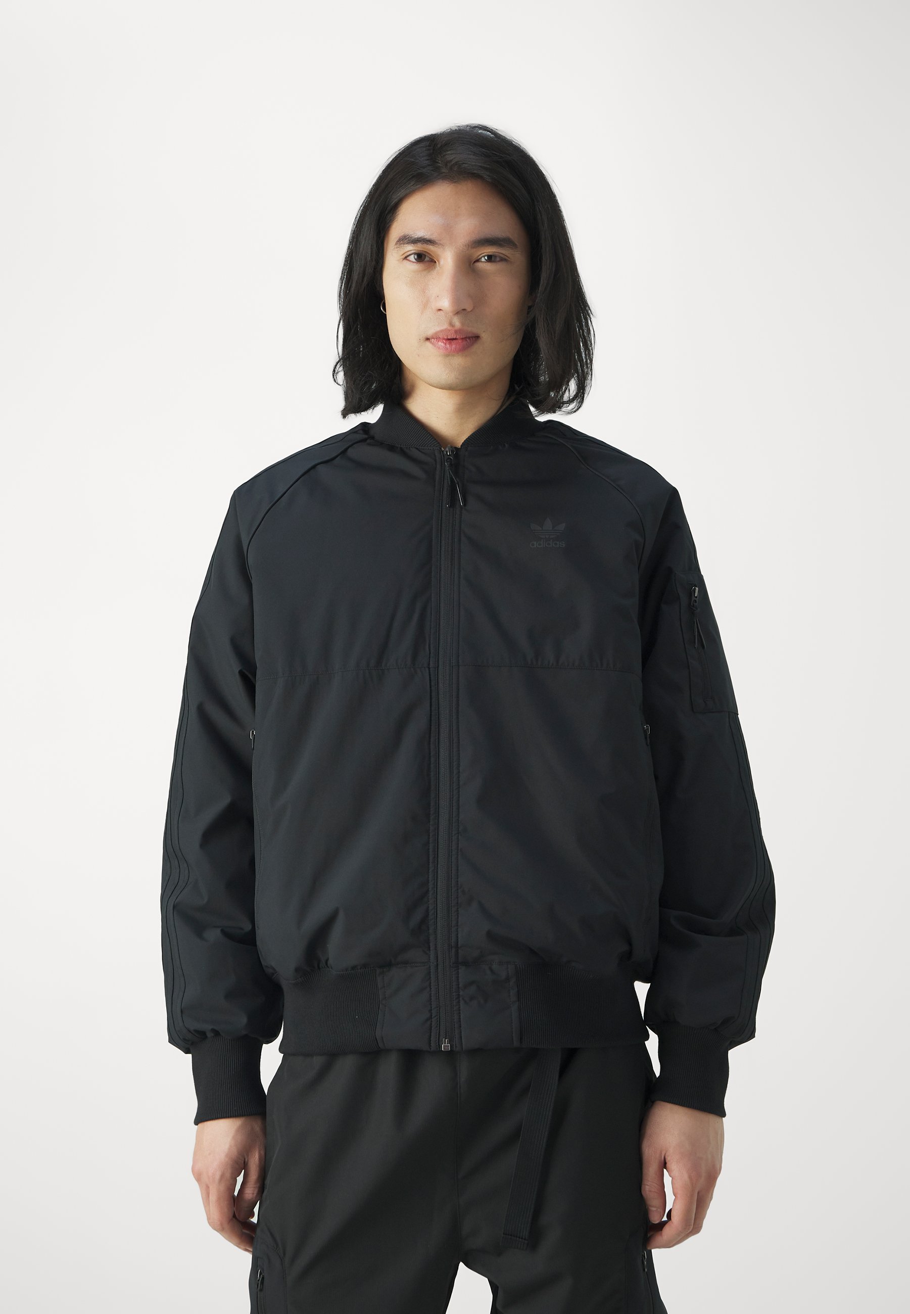 adidas originals bomber jacket long