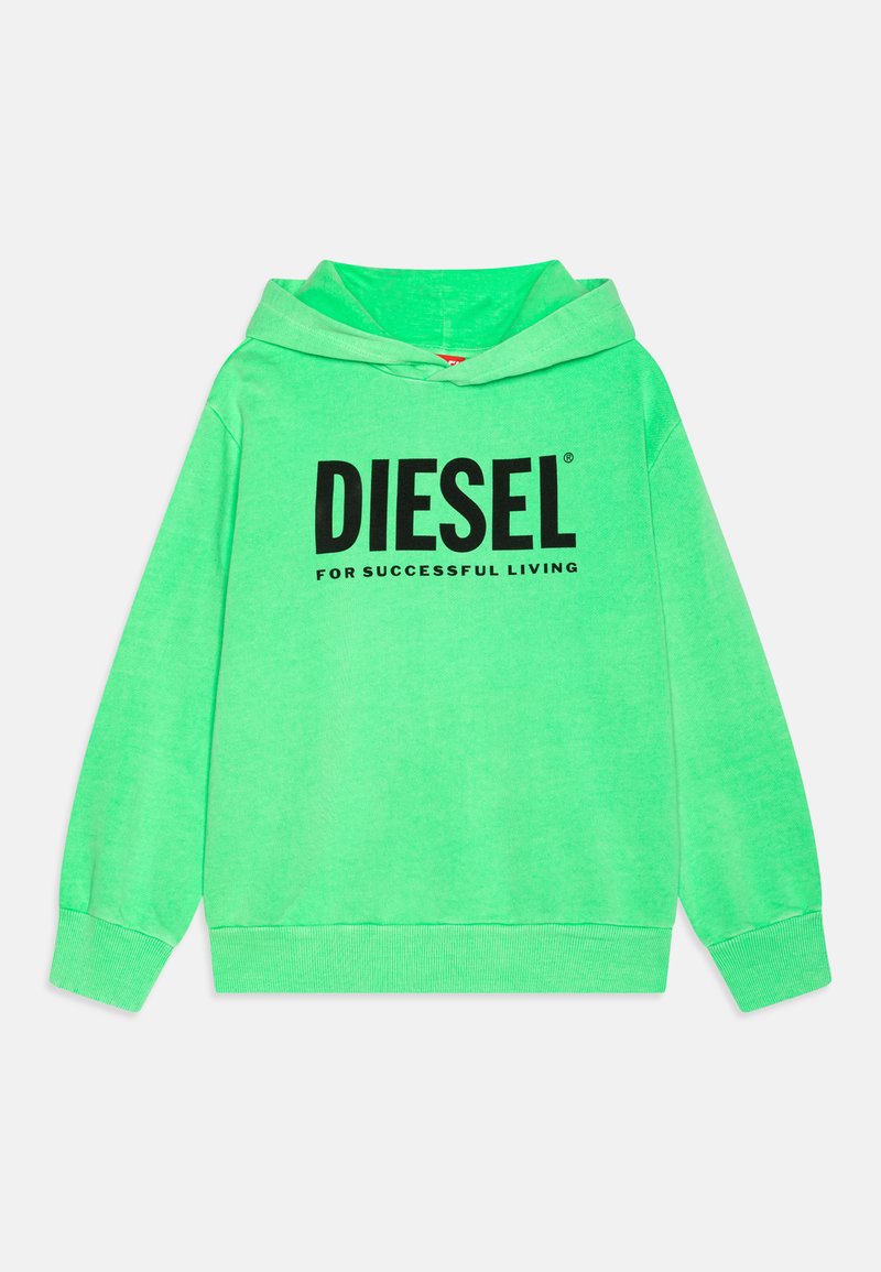 Diesel SNUCIHOOD OVER UNISEX - Felpa con cappuccio - verde fluo