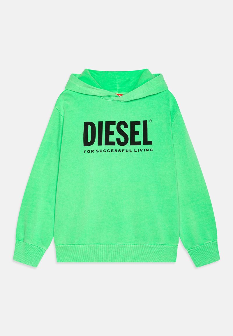 Diesel - SNUCIHOOD OVER UNISEX - Džemperis ar kapuci - verde fluo, Palielināt