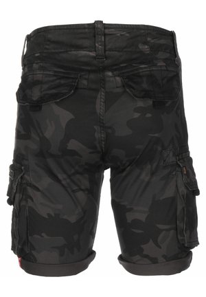 Alpha Industries CREW CAMO - Shorts - black camo
