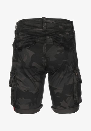 Alpha Industries CAMO - Šorti - black camo