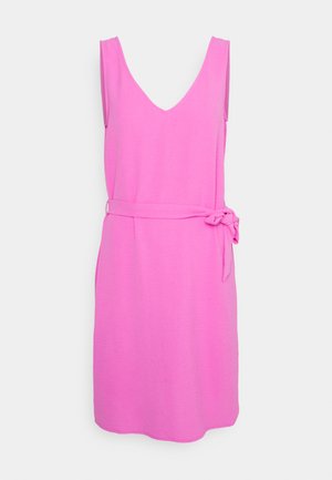 ONLY ONLMETTE V NECK BELT DRESS - Φόρεμα ημέρας - super pink