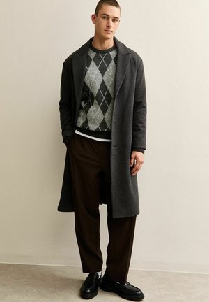 ARGYLE CREW NECK - Maglione - light grey