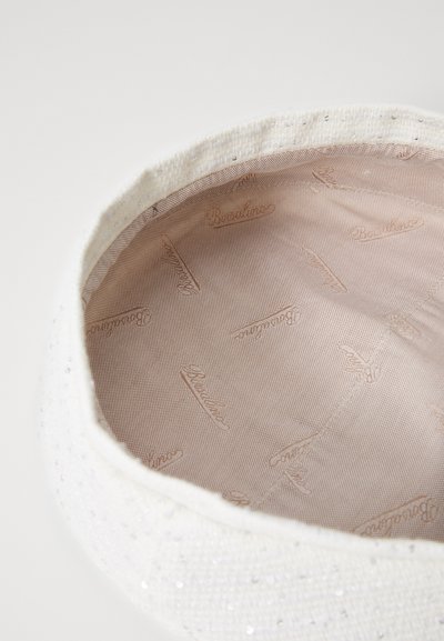 Borsalino LESLIE BASQUE-TWEED PAILETTES/SEQUINS TWEED biały