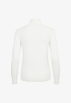 Kaffe ASTRID ROLL NECK - Strickpullover - chalk