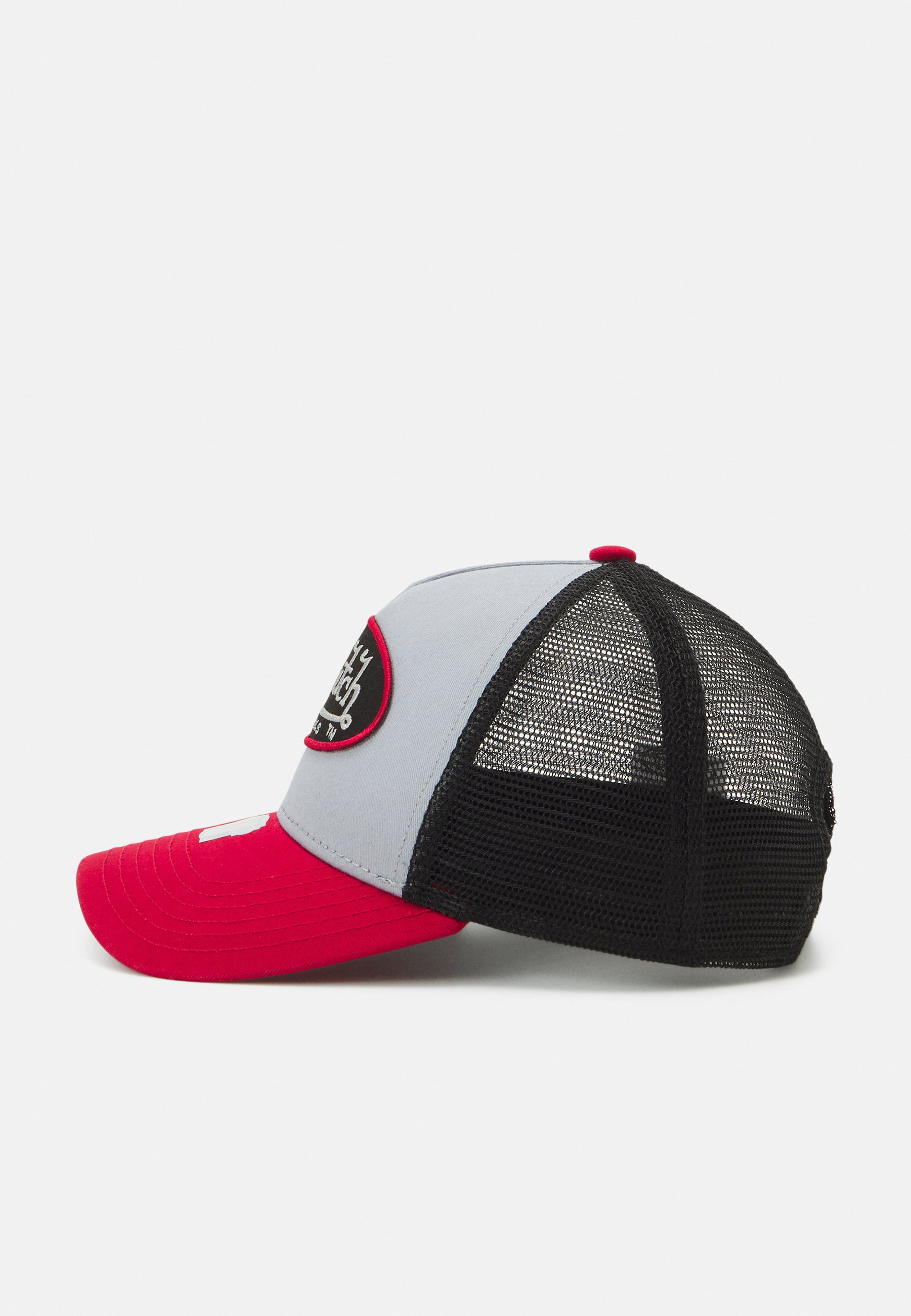Von Dutch Trucker Cap 'Boston' – Grau-schwarz-rot, Snapback, Verstellbar