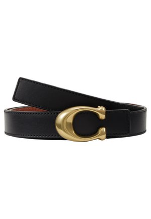 COACH, SCULPTED REVERSIBLE BELT - Opasok - saddle