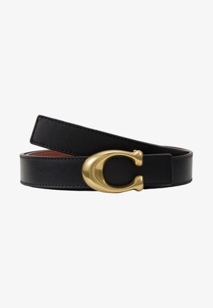 COACH, SCULPTED REVERSIBLE BELT - Opasok - saddle