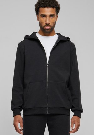 Urban Classics, COZY ZIP - Bluză de molton cu fermoar - black