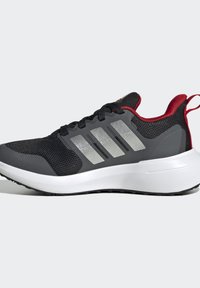 adidas Performance FORTARUN 2.0 CLOUDFOAM LACE - Zapatillas running asfalto - core black   silver metallic   better scarlet