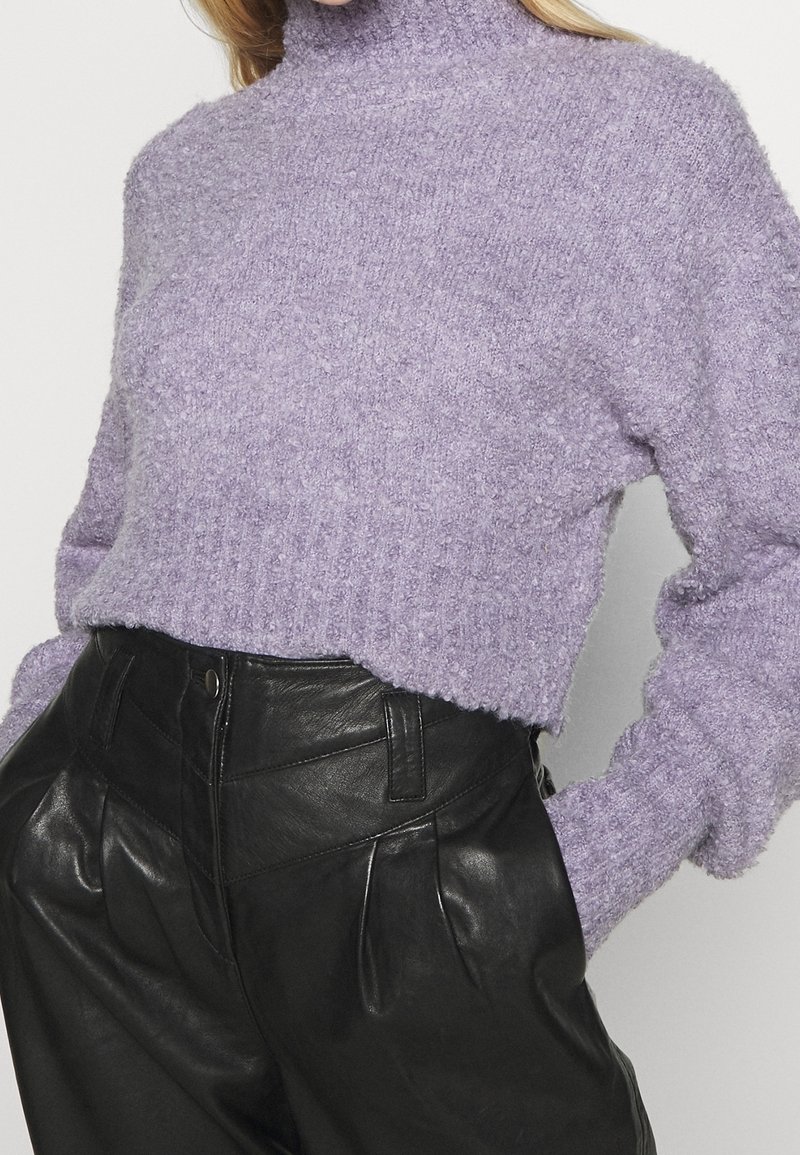 Monki Stickad tröja - purple