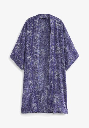 LONGLINE KIMONO - Summer jacket - blue floral print