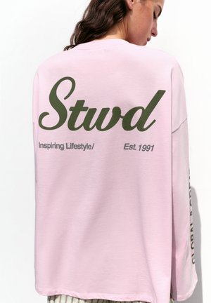 PULL&BEAR, STWD LONG SLEEVE - T-SHIRT - T-shirt à manches longues - pink