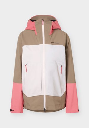 Peak Performance, VISLIGHT GORE-TEX C-KNIT™ 3L JACKET WOMEN - Snowboardjas - terrain tan/frosted blossom
