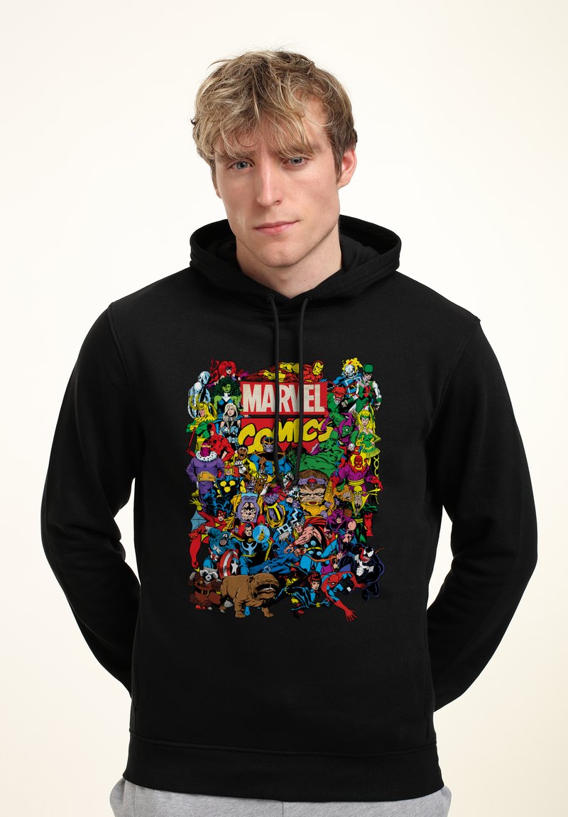 Marvel AVENGERS CLASSIC ENTIRE CAST - Sweat à capuche - black
