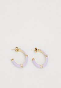 BAMBOO - Örhänge - yellow gold-coloured/lilac