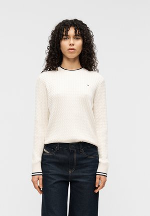 CABLE - Svetrík - heather ivory petal