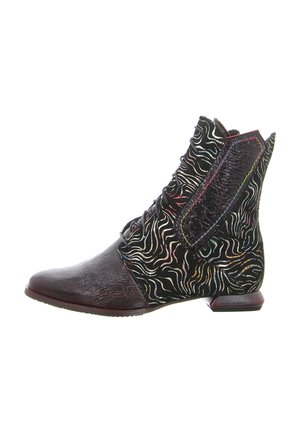 Lace-up ankle boots - schwarz