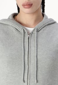 Gina Tricot HOODIE - Kardiganas - grey