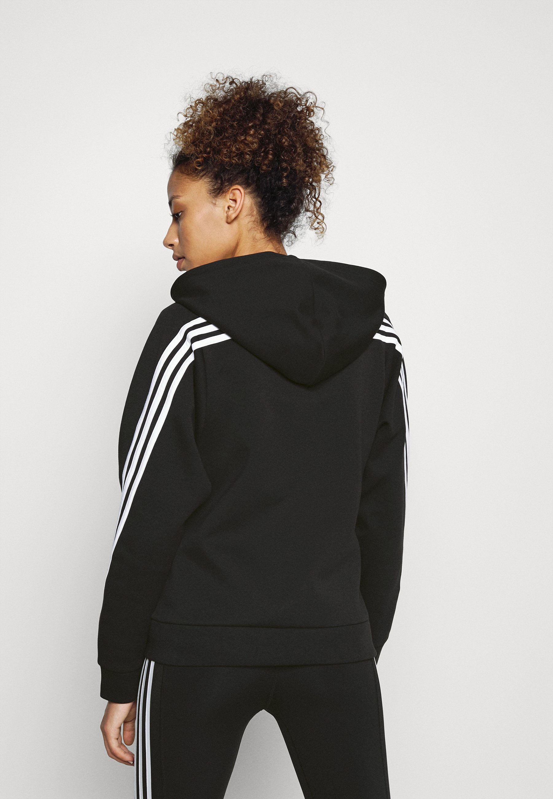 adidas Performance Sweater met rits - black/zwart - Zalando.nl