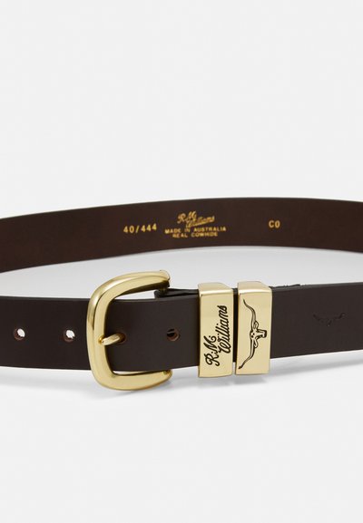 R. M. WILLIAMS SOLID BELT - Cinto - chestnut