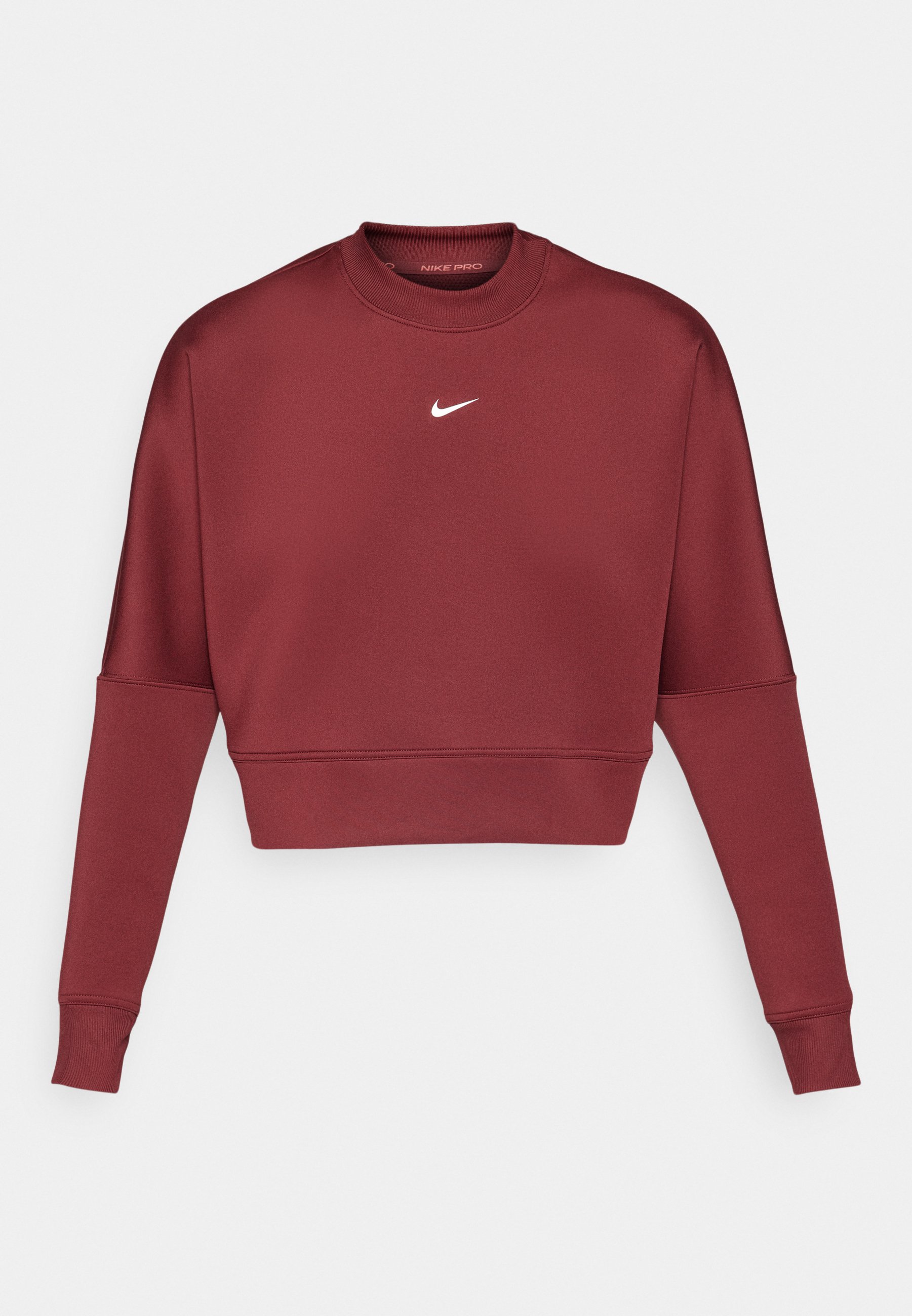 red nike crop sweatshirt