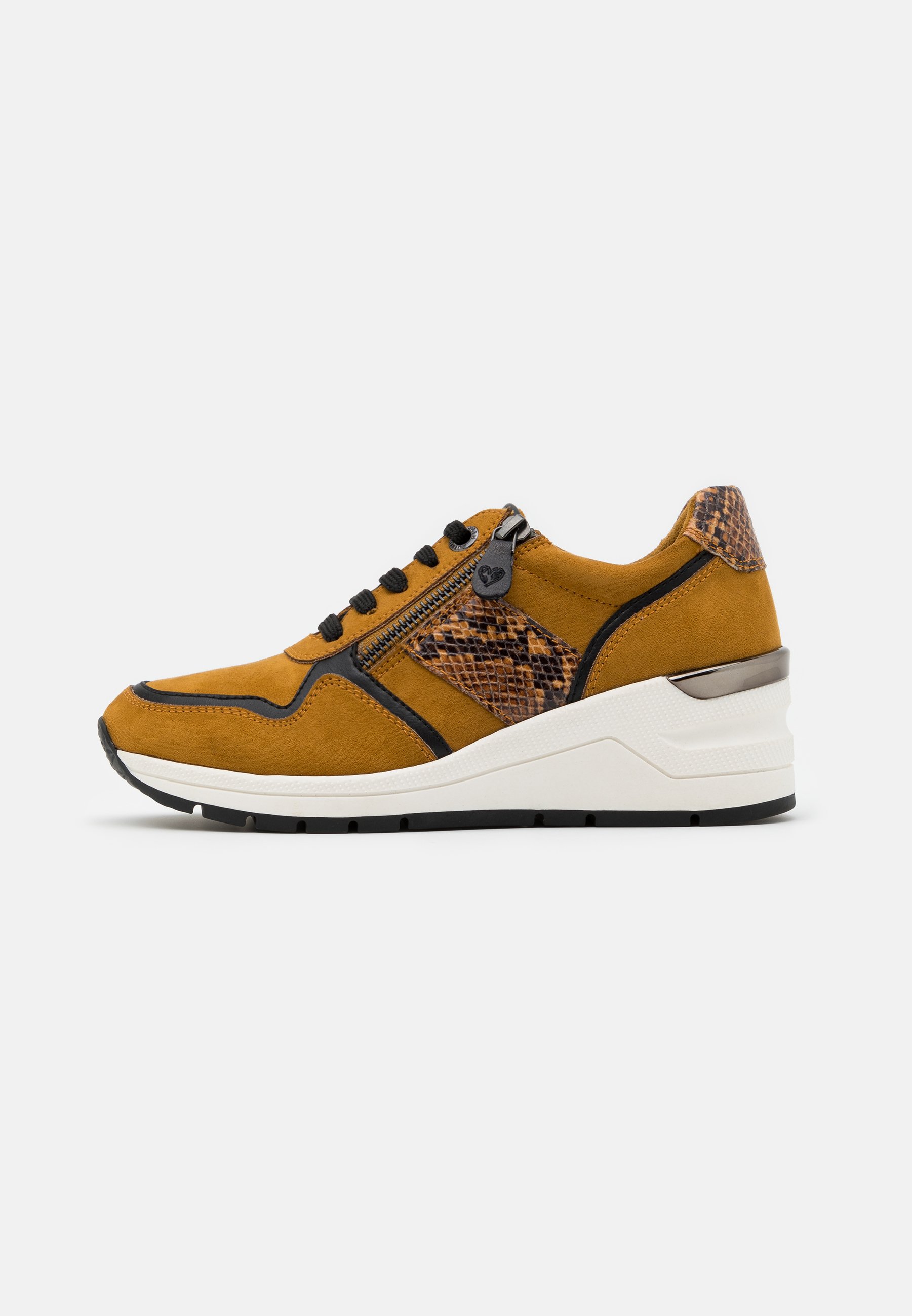 LOVE OUR PLANET by MARCO TOZZI LACE UP Joggesko mustard LOVE OUR PLANET by MARCO TOZZI Joggesko yellow Zalando.no