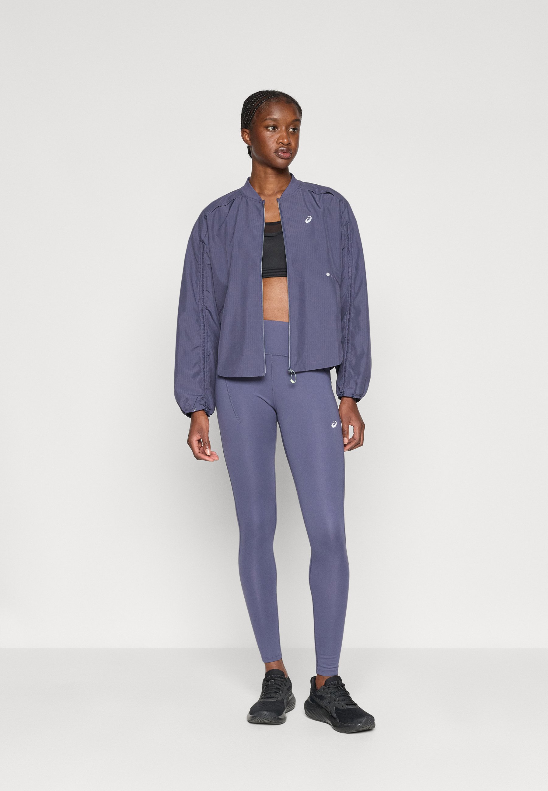 ASICS NAGINO RUN ADJUSTABLE JACKET - Windbreaker - indigo fog