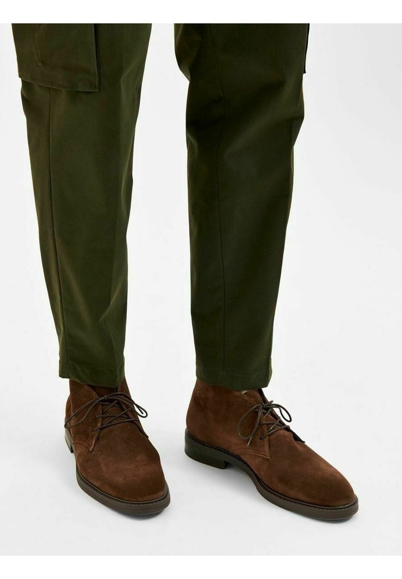 Selected Homme Volnočasové šněrovací boty - brown