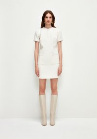 adL ZIPPERED MINI - Denní šaty - light beige