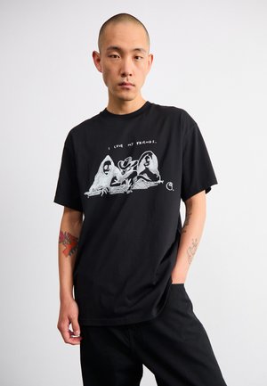 PEPE FRIENDS - Print T-shirt - black/white
