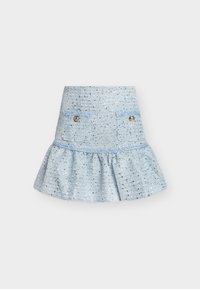 ELINA BOUCLE MINI SKIRT - Μίνι φούστα - blue boucle