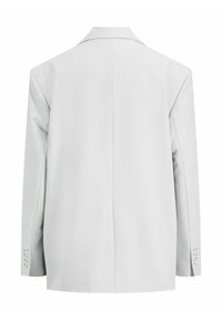 Helehall hall bleiser klassikalise sälgniitkraega, struktureeritud õlgade ja kahe nupuga varrukakaunistustega. Siledast viimistletud kangast, tagumine lõhik detailne.