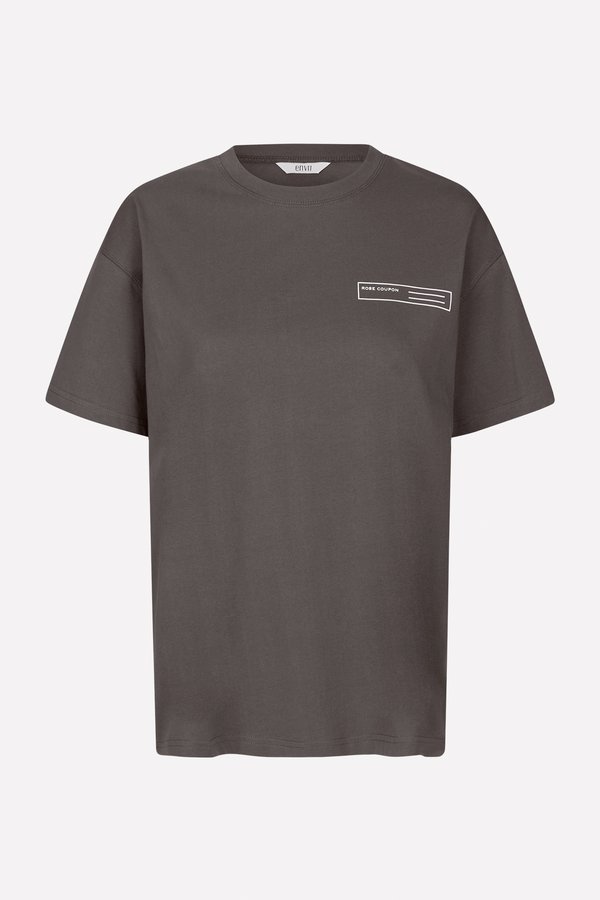 ENKULLA TEE - Print T-shirt - asphalt4