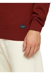 TOM TAILOR Strickpullover - spicy chocolate melange