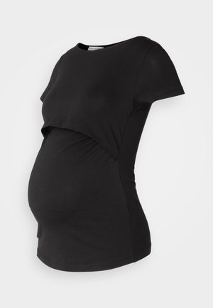 Anna Field MAMA T-shirt con stampa - black